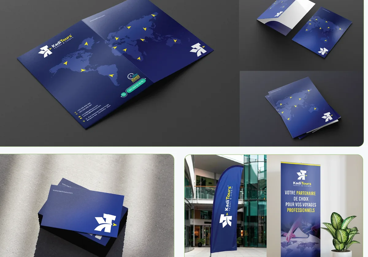 KadiTours travel agency identity